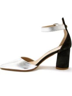 Babies à talon tout cuir