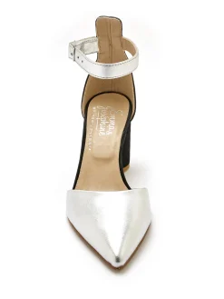 Babies à talon tout cuir