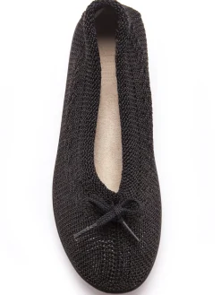 Ballerines au dessus tricoté femme