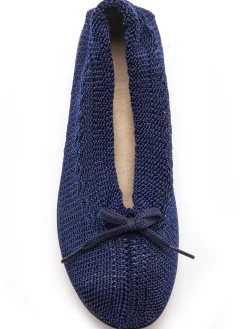 Ballerines au dessus tricoté femme