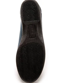 Ballerines brodées fleur largeur confort