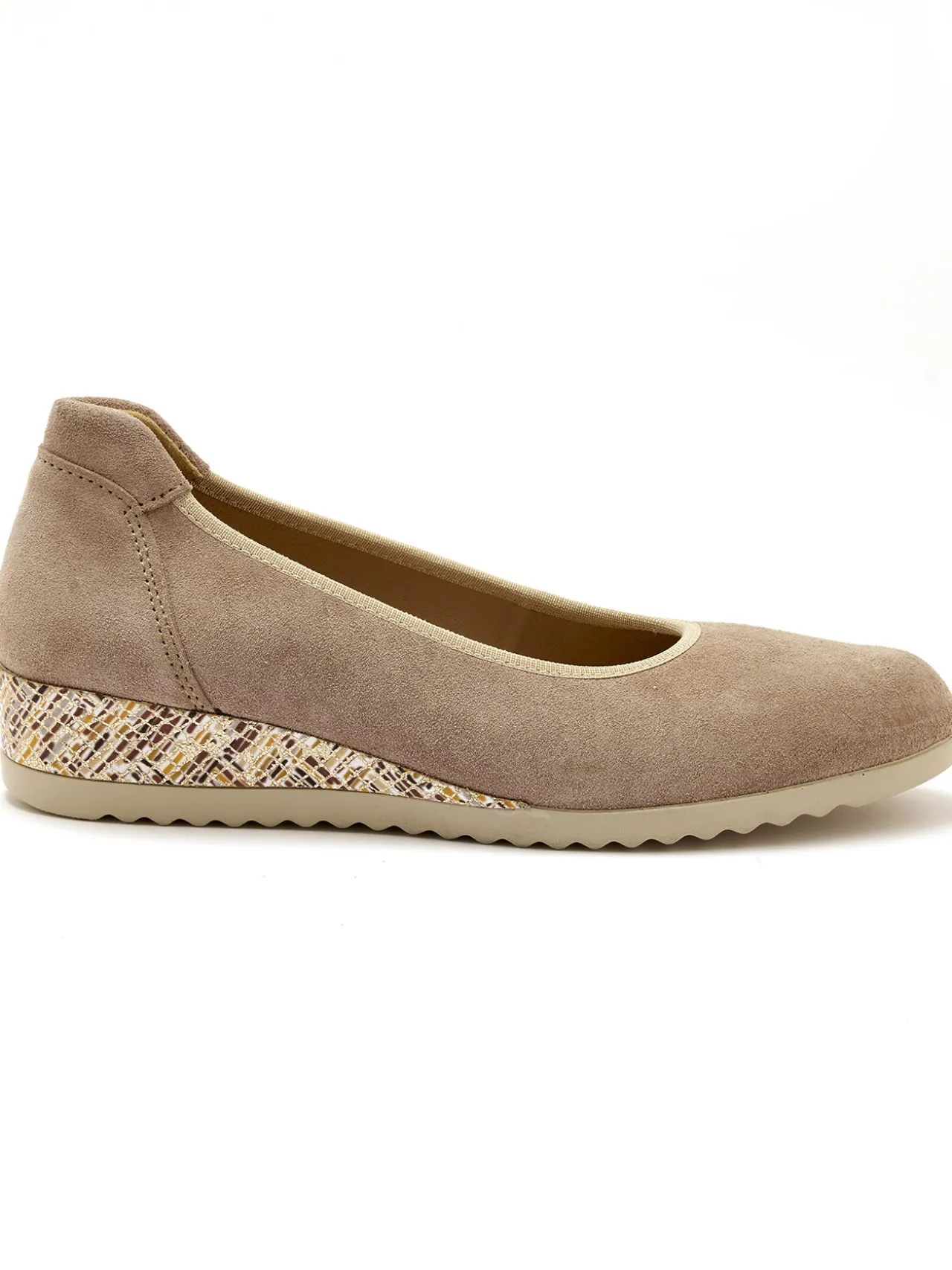 Ballerines compensées semelle amovible