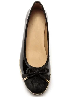 Ballerines fantaisie en cuir