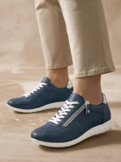 Baskets cuir à aérosemelle® amovible