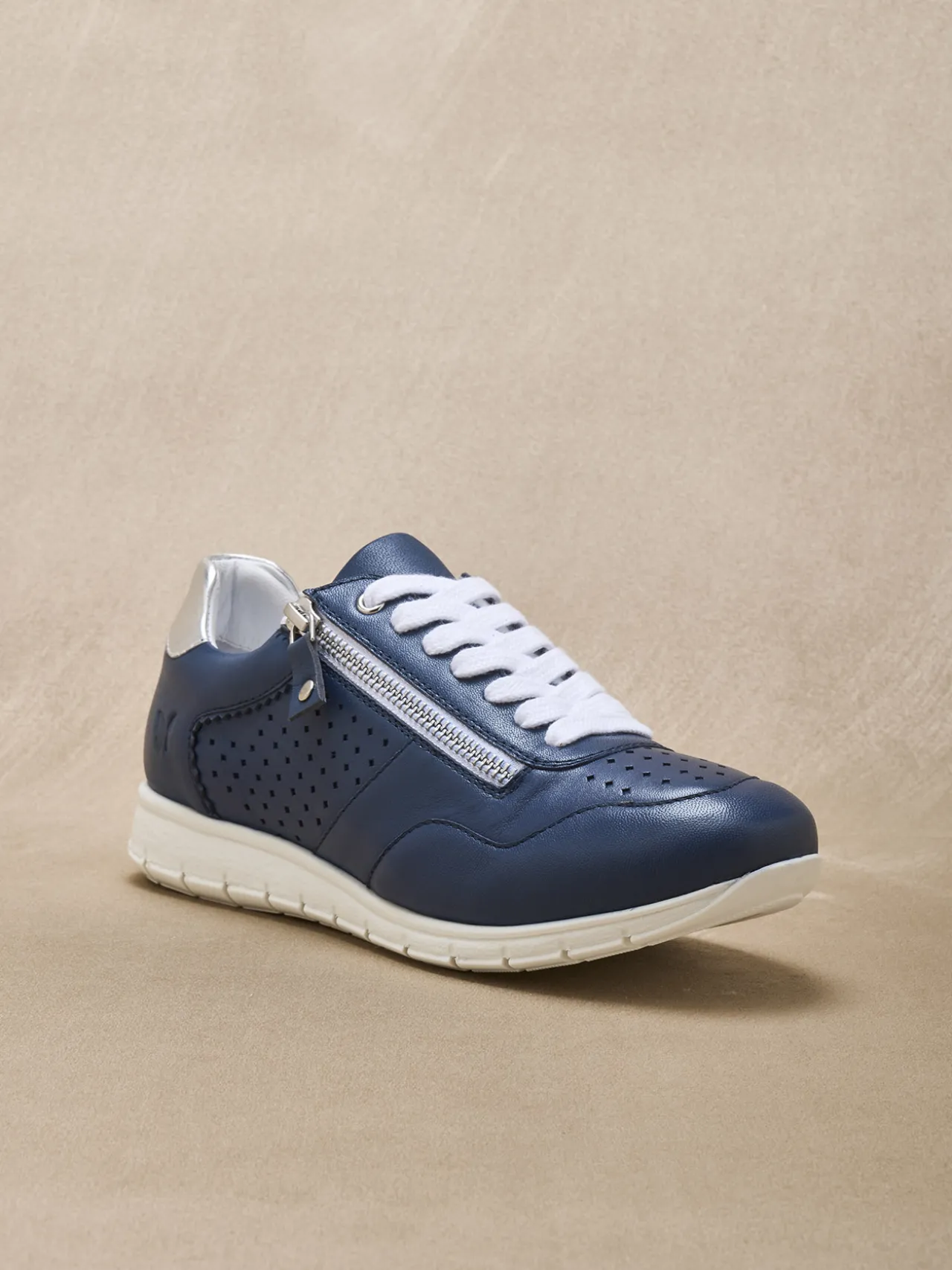 Baskets cuir à aérosemelle® amovible