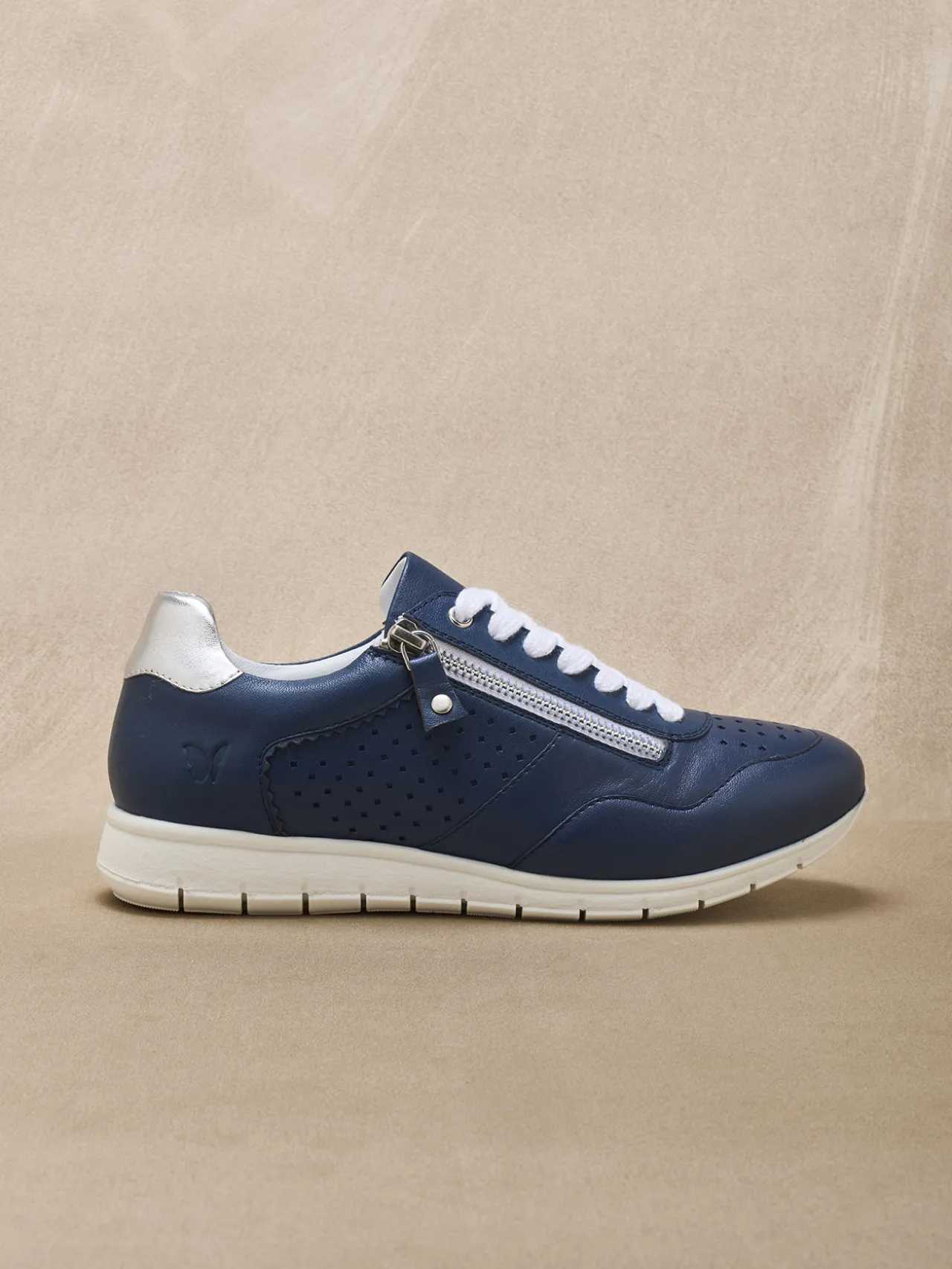 Baskets cuir à aérosemelle® amovible