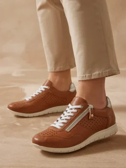 Baskets cuir à aérosemelle® amovible