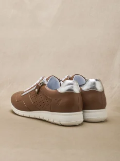 Baskets cuir à aérosemelle® amovible