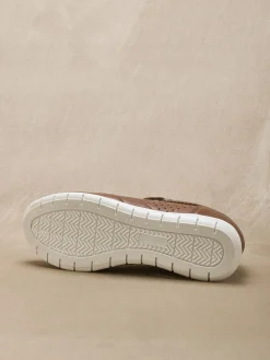 Baskets cuir à aérosemelle® amovible