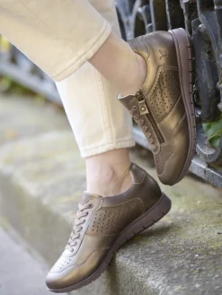 Baskets cuir à aérosemelle amovible
