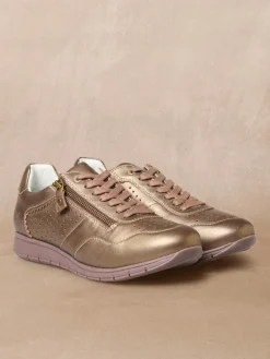 Baskets cuir à aérosemelle amovible