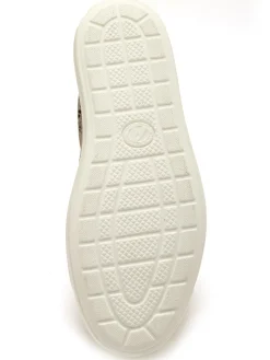 Baskets cuir avec zip et lacets