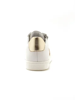 Baskets cuir motif papillon