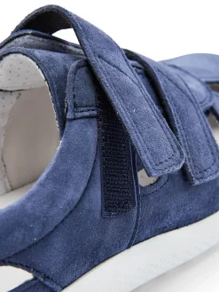 Baskets extra larges cuir ajouré