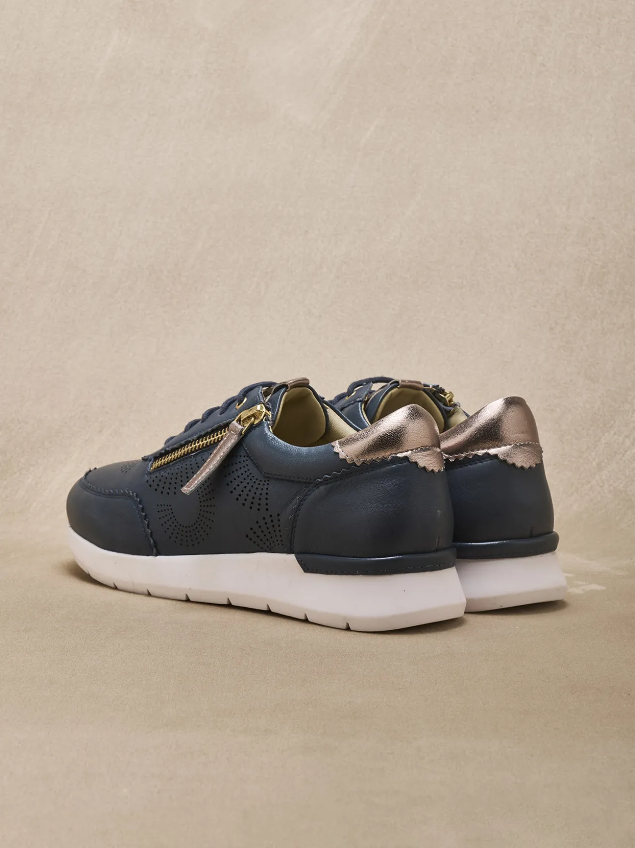 Baskets zip et lacets semelle amovible