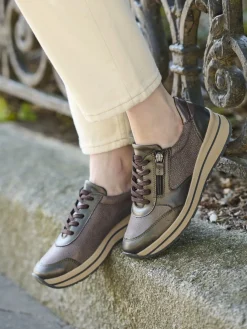 Baskets zip et lacets semelle amovible