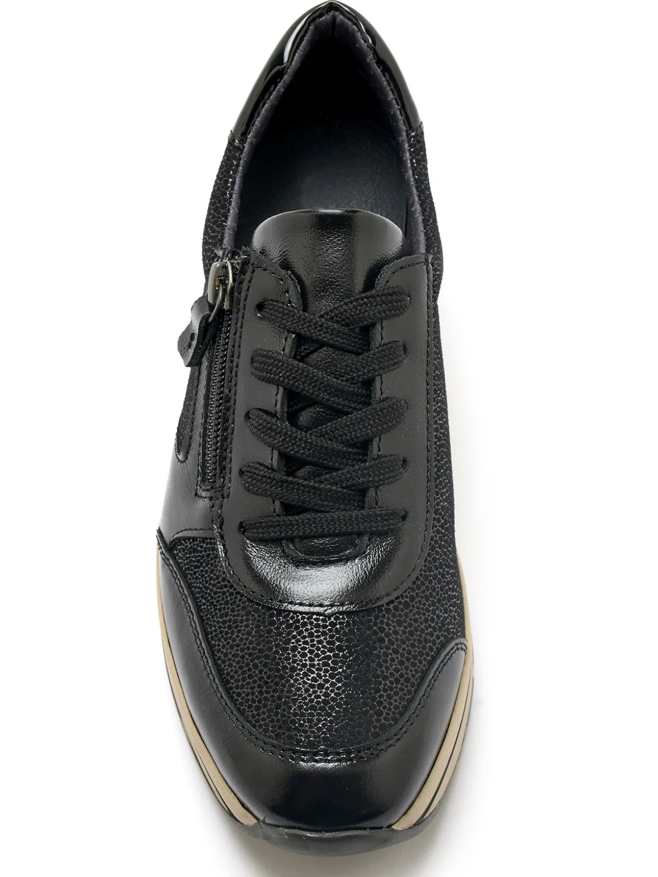 Baskets zip et lacets semelle amovible