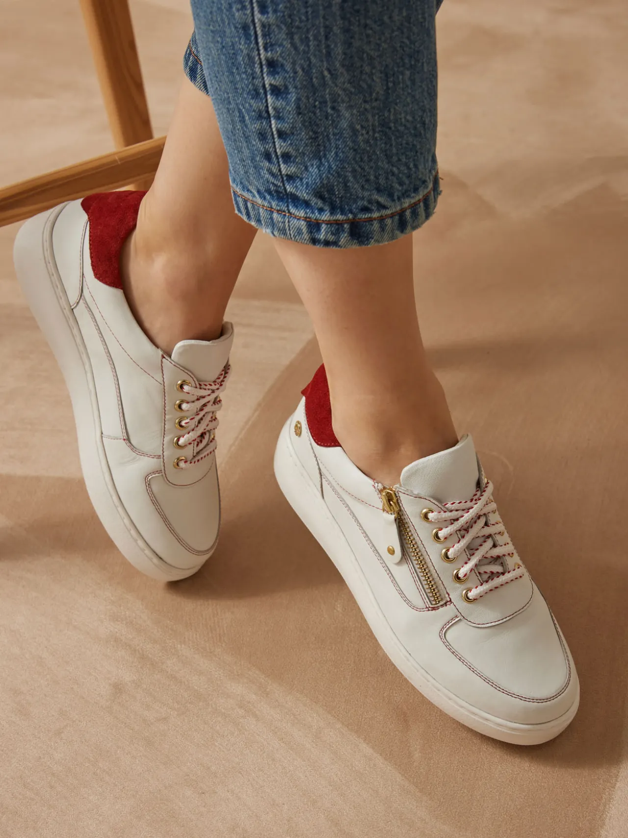 Baskets zippées et lacées