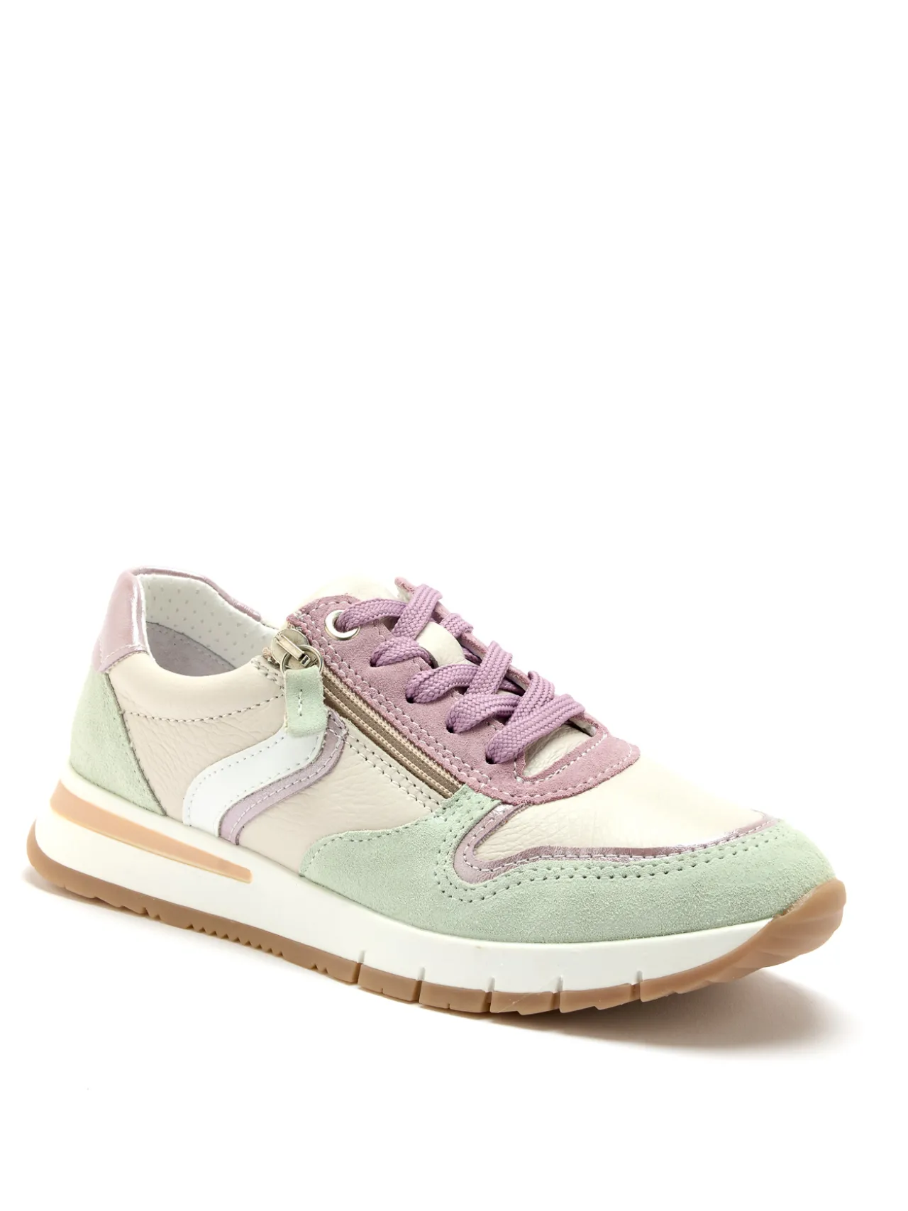 Baskets zippées et lacées