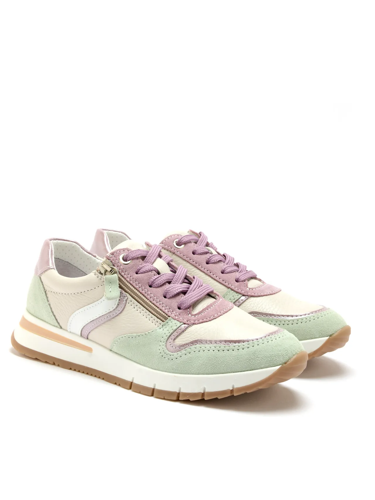 Baskets zippées et lacées