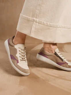 Baskets zippées semelle amovible