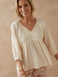 Blouse à smocks