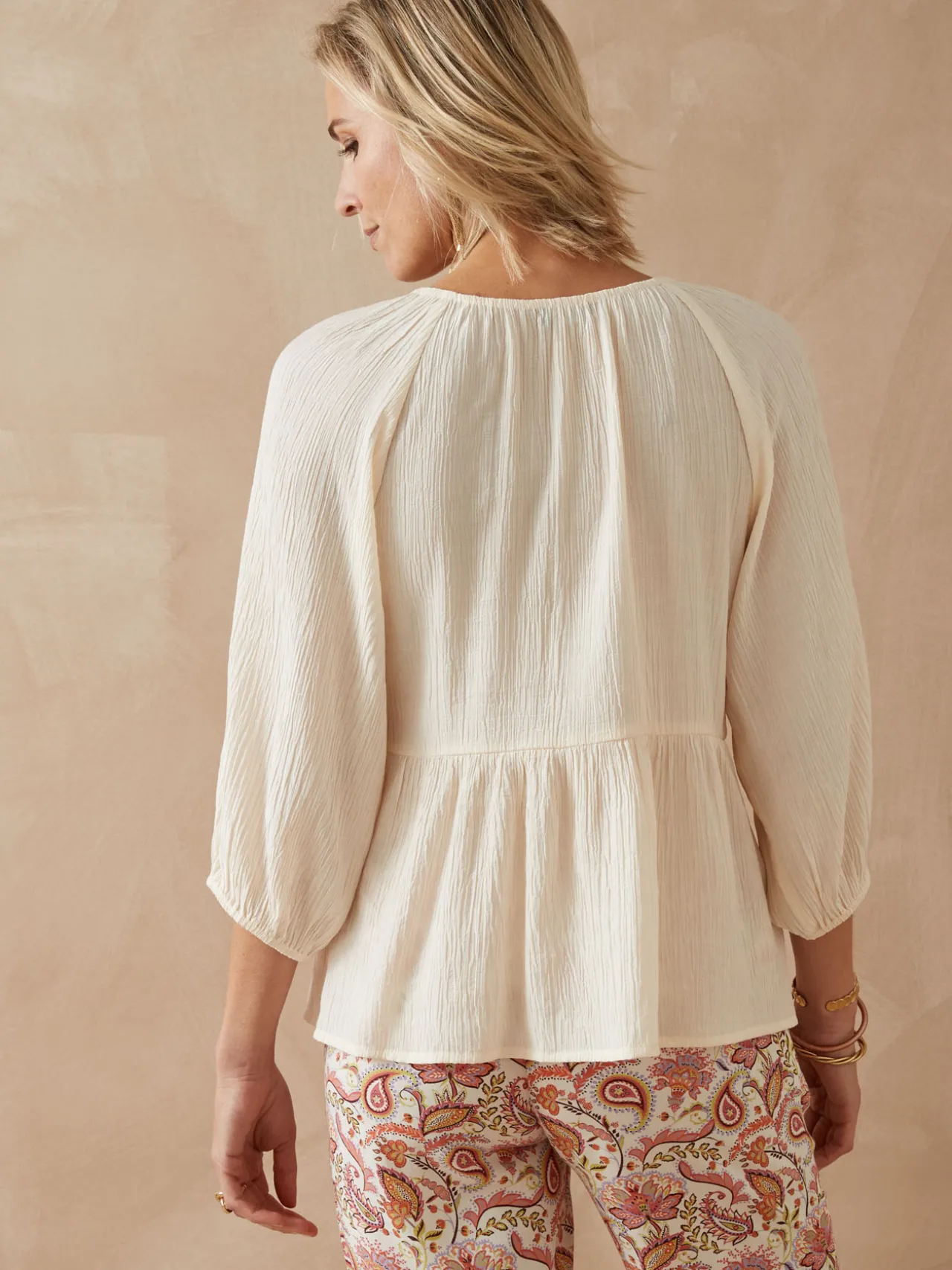 Blouse à smocks
