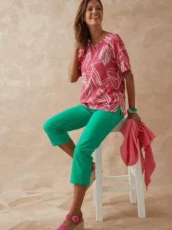 Blouse crêpe manches chauve-souris