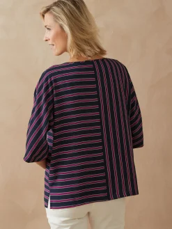 Blouse crêpe manches chauve-souris