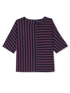 Blouse crêpe manches chauve-souris