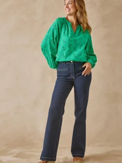 Blouse en brooderie anglaise