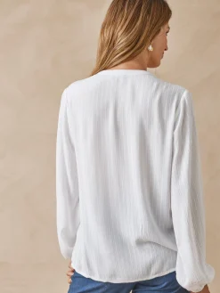 Blouse en crêpe