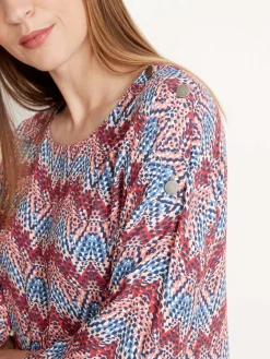 Blouse en crêpe fluide