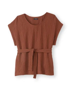 Blouse en seersucker