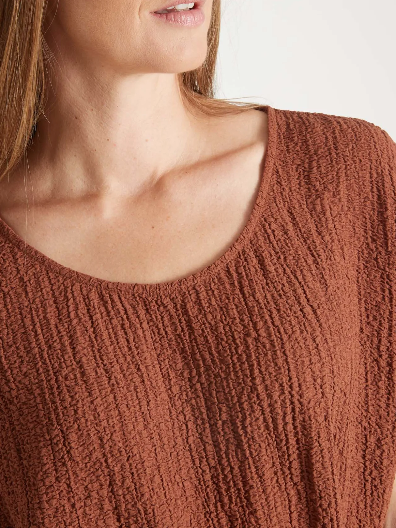 Blouse en seersucker