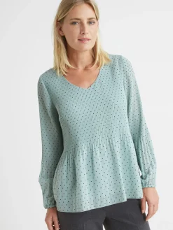 Blouse en voile au plissé permanent