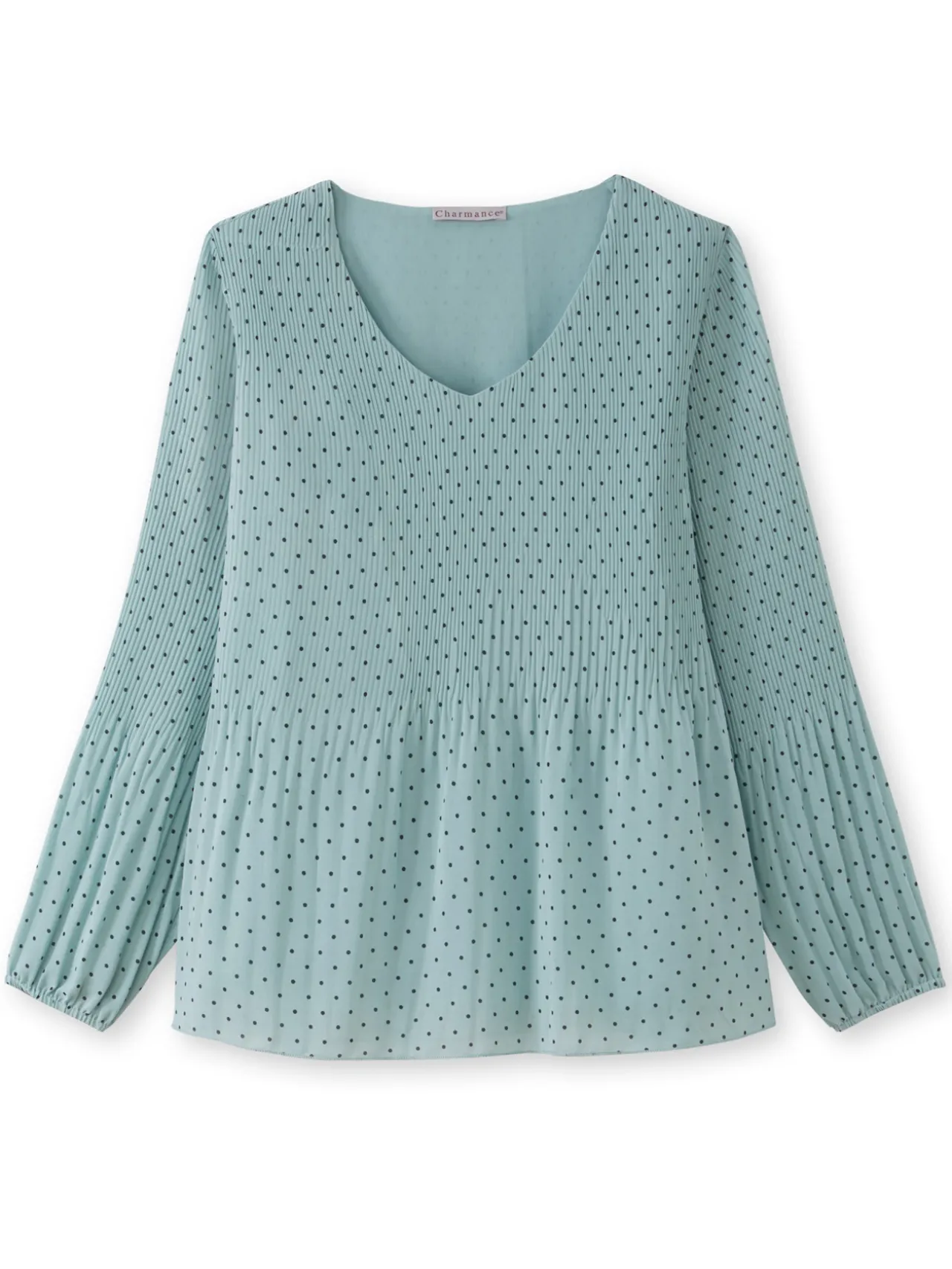 Blouse en voile au plissé permanent
