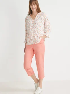 Blouse encolure V fantaisie