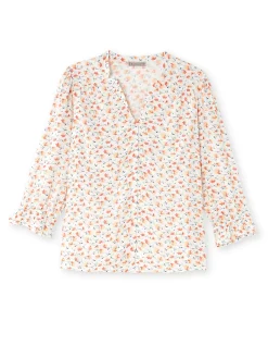 Blouse encolure V fantaisie