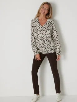 Blouse fluide encolure V