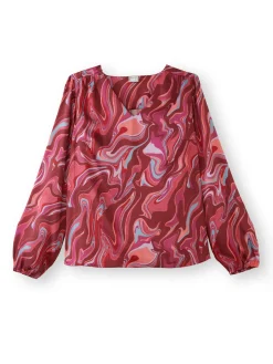 Blouse fluide encolure V