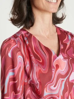 Blouse fluide encolure V