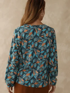 Blouse fluide encolure V