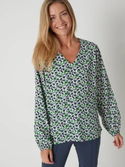 Blouse fluide encolure V