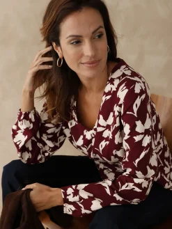 Blouse fluide encolure V