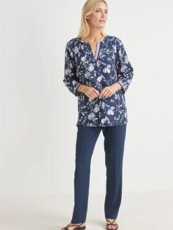 Blouse fluide manches 3/4