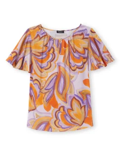 Blouse manches papillon