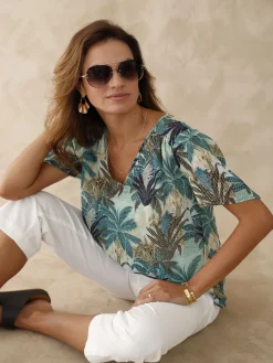 Blouse manches papillon