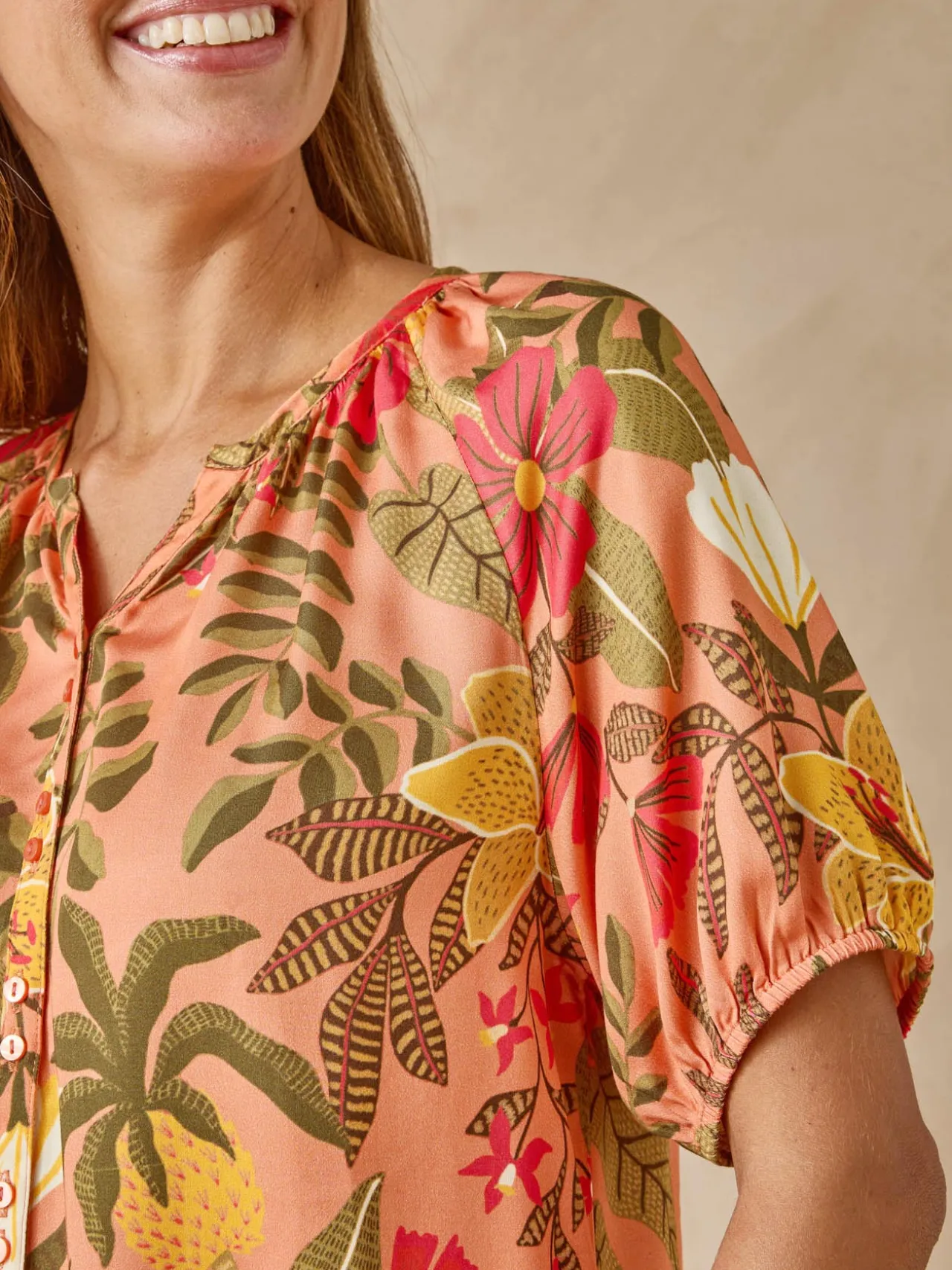 Blouse toute boutonnée