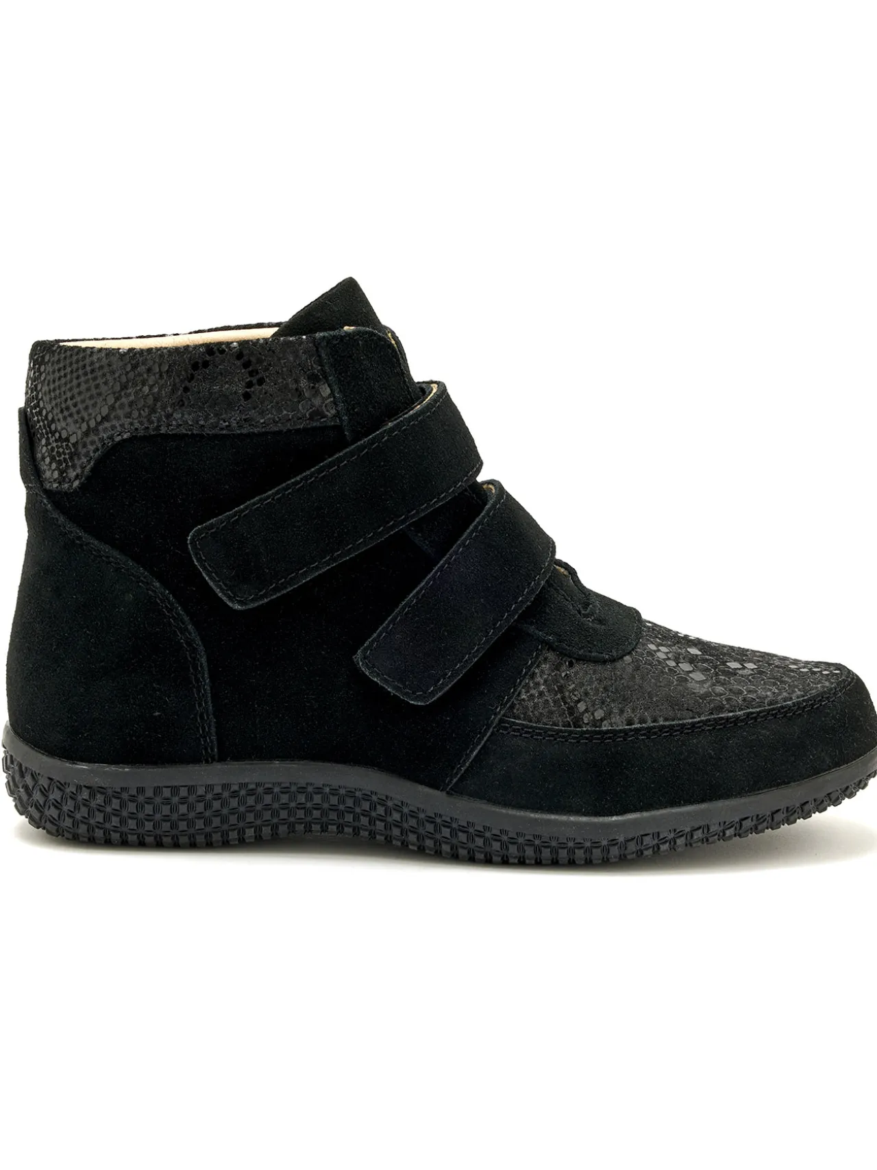 Boots à scratchs grande largeur